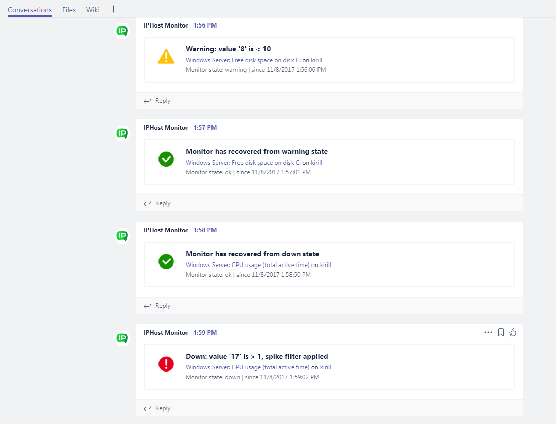 Microsoft Teams notifications - see in action