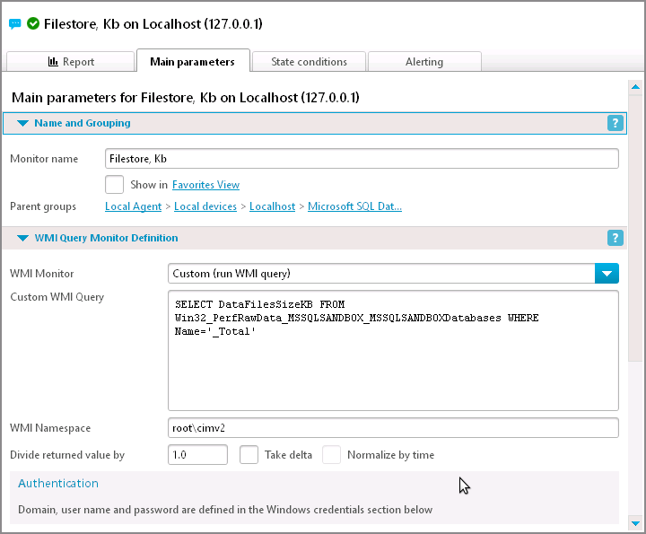 How do I monitor MS SQL server with non-default instance? | IPHost