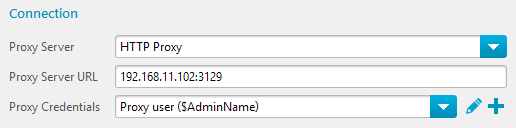 HTTP Proxy Credentials