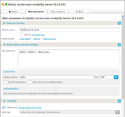 MySQl monitor parameters