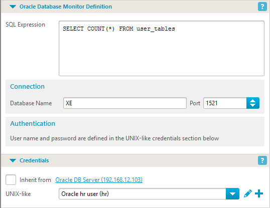 Monitoring Oracle databases