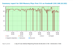 SSH RAM usage monitor - Windows Interface Screenshot