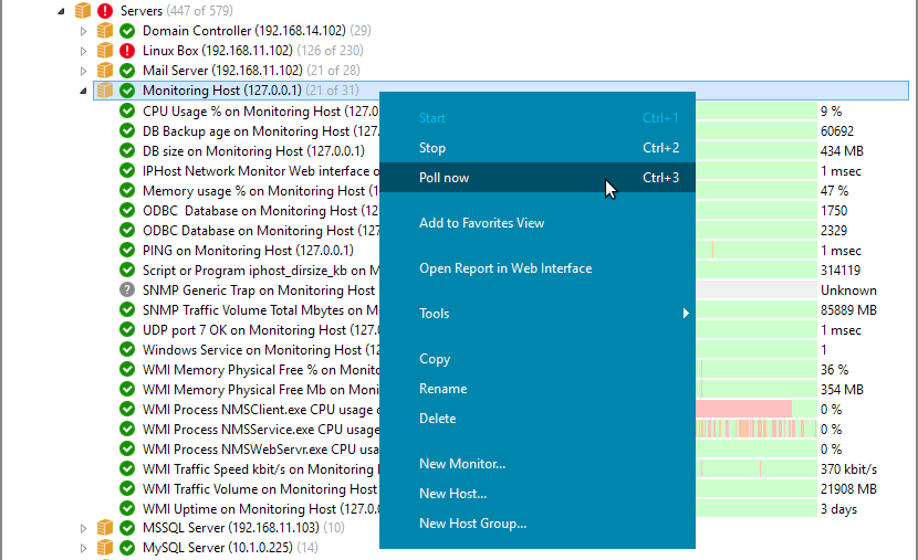 Context menu