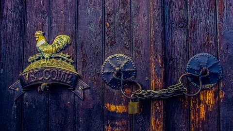 Chained door