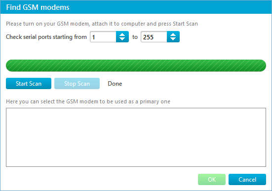 Find GSM Modems