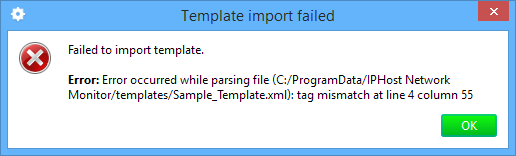 XML error