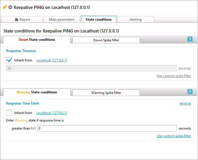 Keepalive PING settings