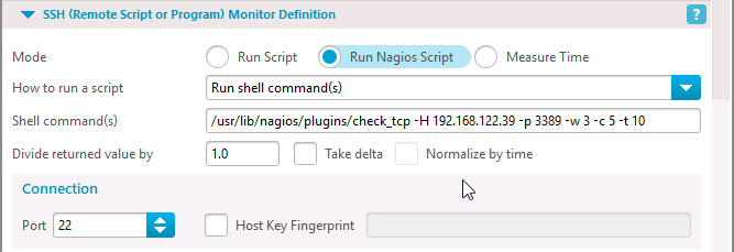 Nagios plugin SSH Script or Program
